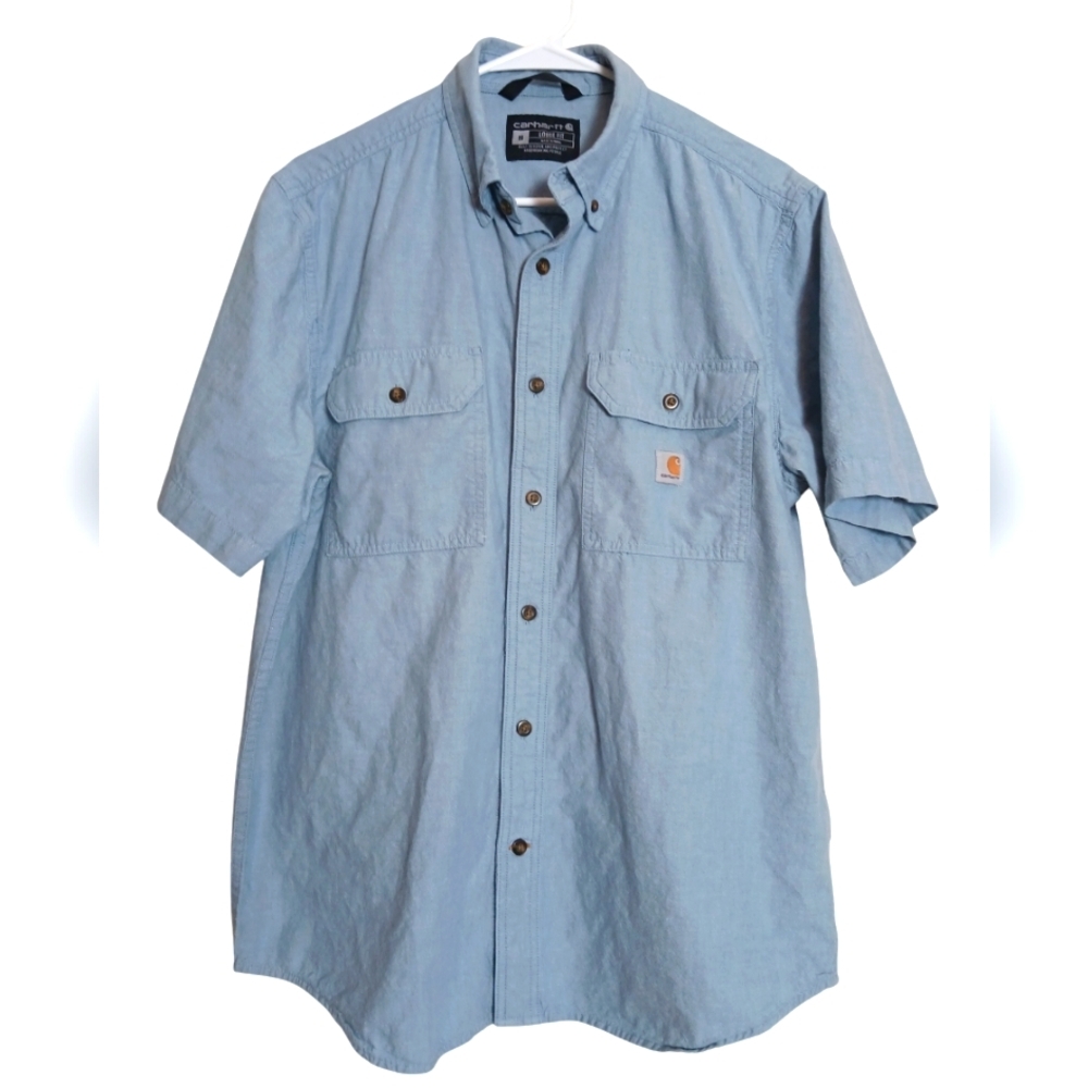 Carhartt Short Sleeve Shirt men’s size medium blue